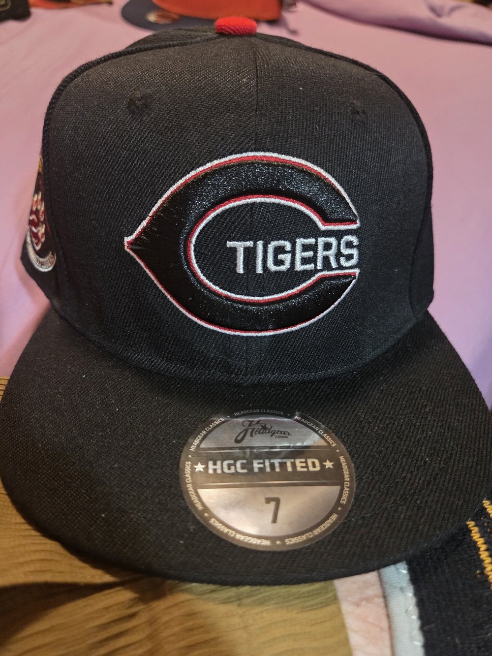 Black Tigers Embroidered Fitted Hat - HGC Fitted 7